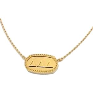 Greekgear Delta Delta Delta Athena Necklace(Gold Plated)