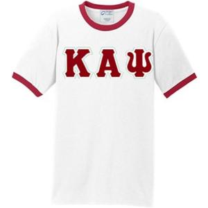 Kappa Alpha Psi Custom Twill Vintage Ringer(White/ Red)