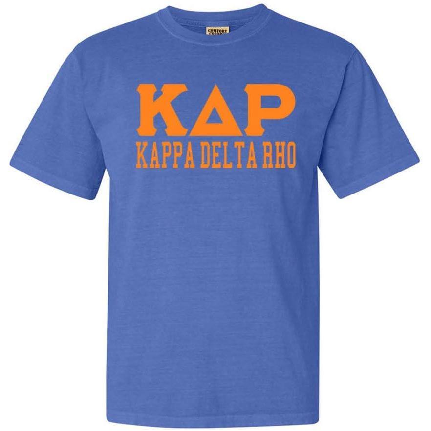 imageKappa Delta Rho Greek Heavyweight TShirtMystic Blue