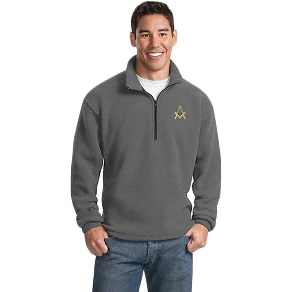 imageMasonFreemason Emblem 14 Zip PulloverCharcoal