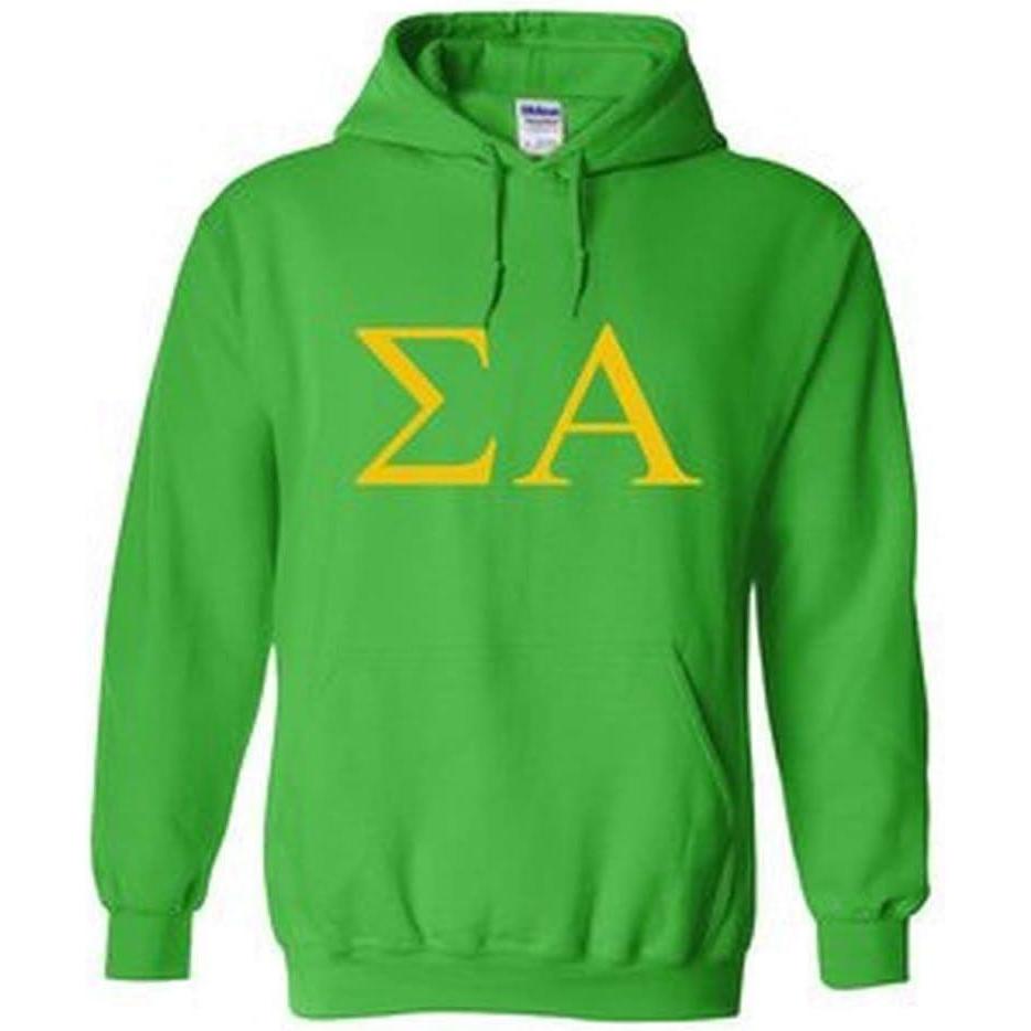 imageSigma Alpha World Famous Greek Hoodie Kelly Green with Gold ImprintKelly Green