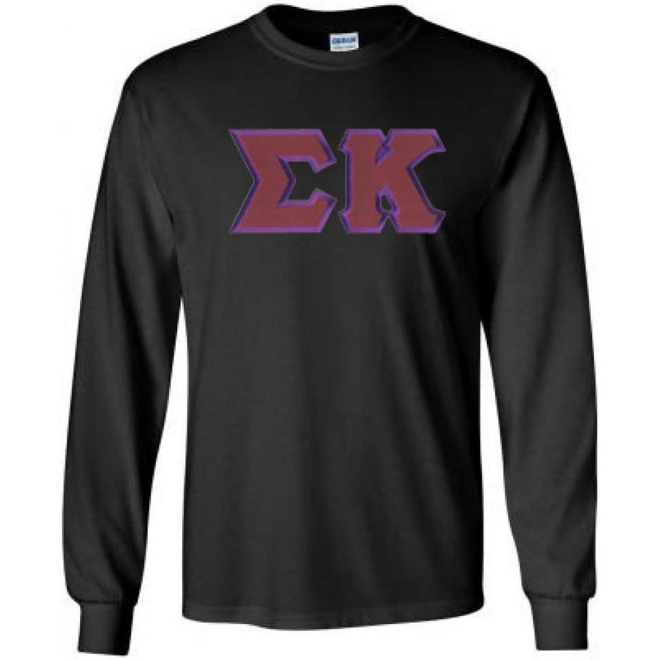 imageSigma Kappa Lettered Long Sleeve TeeBlack