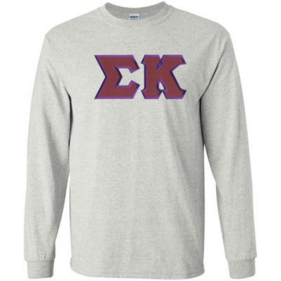 imageSigma Kappa Lettered Long Sleeve TeeSports Grey