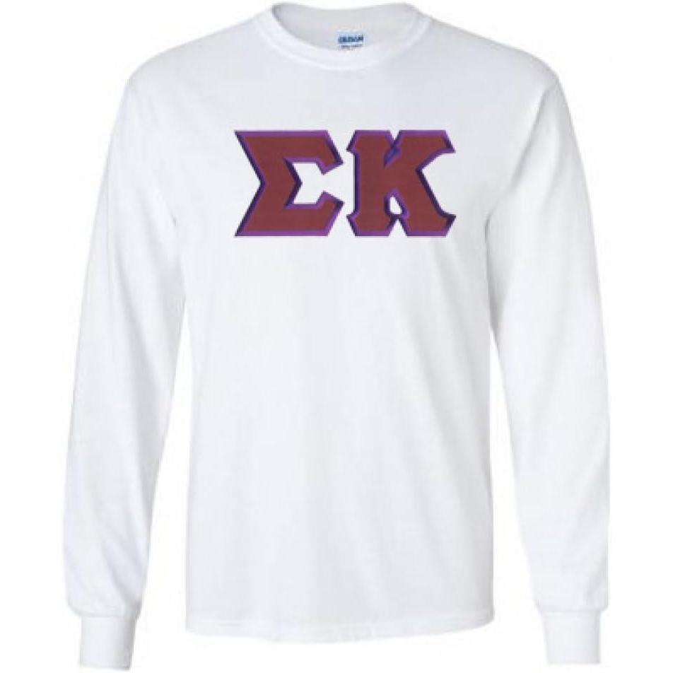 imageSigma Kappa Lettered Long Sleeve TeeWhite