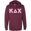 Kappa Delta Chi Lettered Independent Trading Co. Hooded Pullover Sweatshirt Pink Gingham Pattern