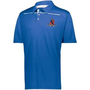 Kappa Delta Rho Greek Crest Emblem Defer Polo(Royal/White)