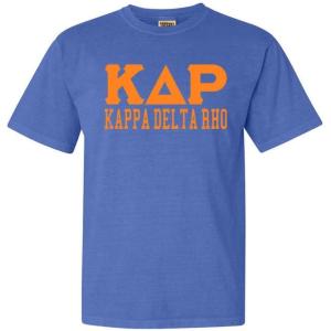 Kappa Delta Rho Greek Heavyweight T-Shirt(Mystic Blue)