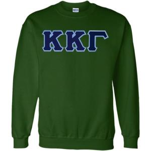 Kappa Kappa Gamma Lettered Crewneck(Forest Green)