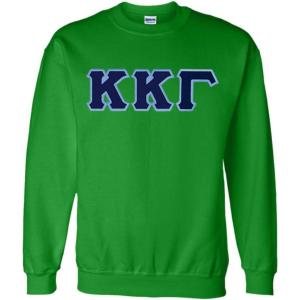 Kappa Kappa Gamma Lettered Crewneck(Irish Green)