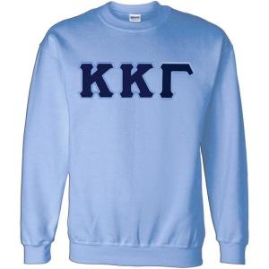 Kappa Kappa Gamma Lettered Crewneck(Light Blue)