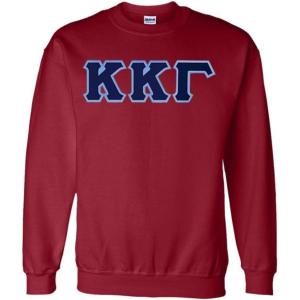 Kappa Kappa Gamma Lettered Crewneck(Maroon)