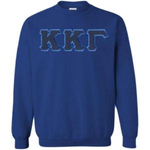 Kappa Kappa Gamma Lettered Crewneck(Navy Blue)