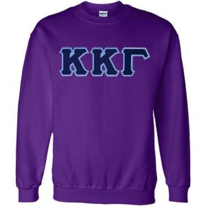 Kappa Kappa Gamma Lettered Crewneck(Purple)