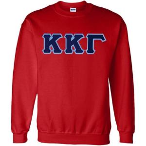Kappa Kappa Gamma Lettered Crewneck(Red)