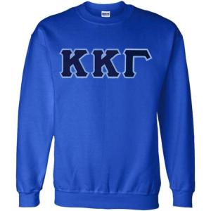Kappa Kappa Gamma Lettered Crewneck(Royal Blue)