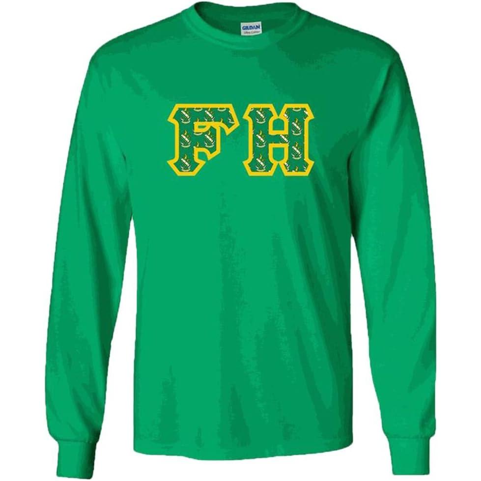 imageFarmhouse Fraternity Crest Twill Letter Longsleeve TeeForest Green
