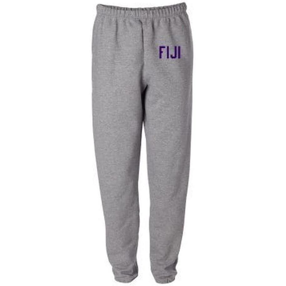 imageFiji Greek Lettered Thigh SweatpantsSports Oxford Grey