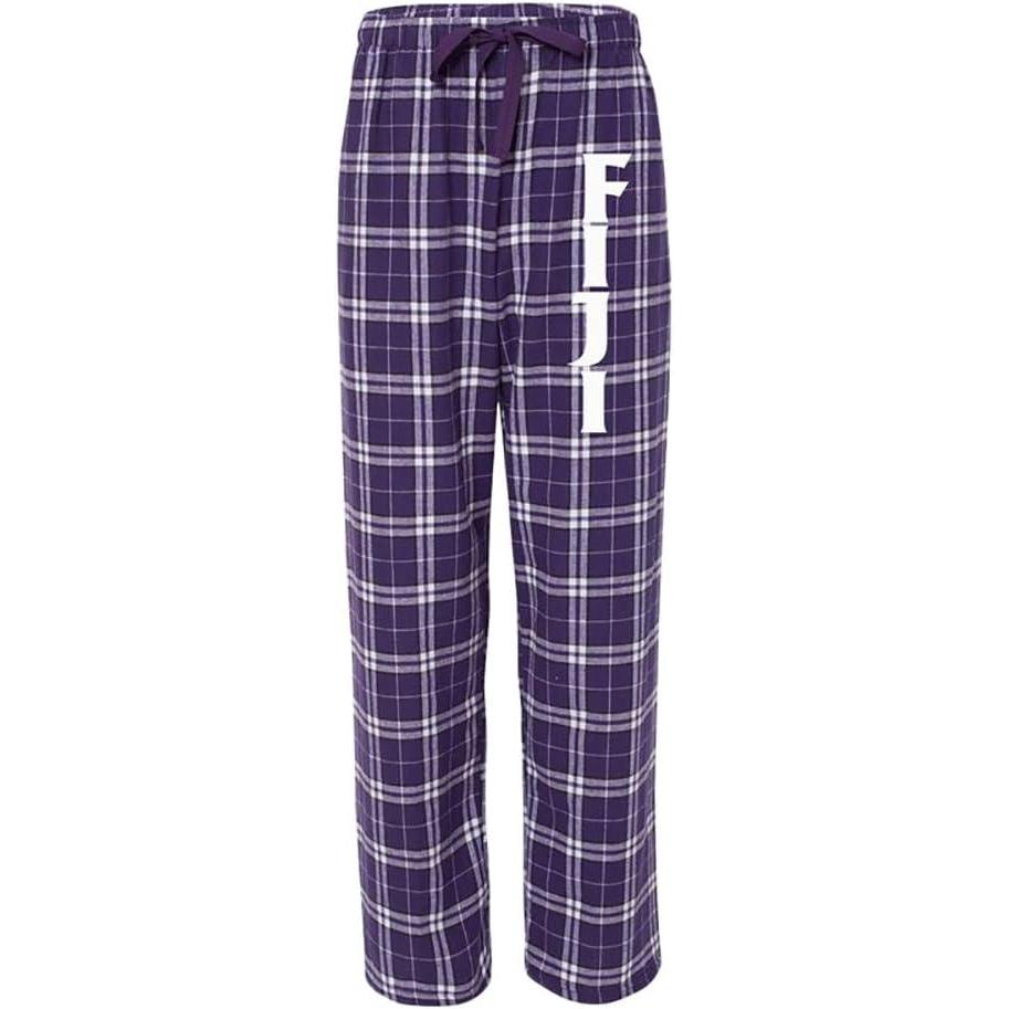 imageFiji Pajamas Flannel PantPurpleWhite