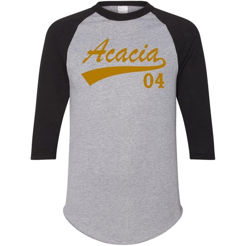 imageGreekgear Acacia Tail Year RaglanGrey WBlack