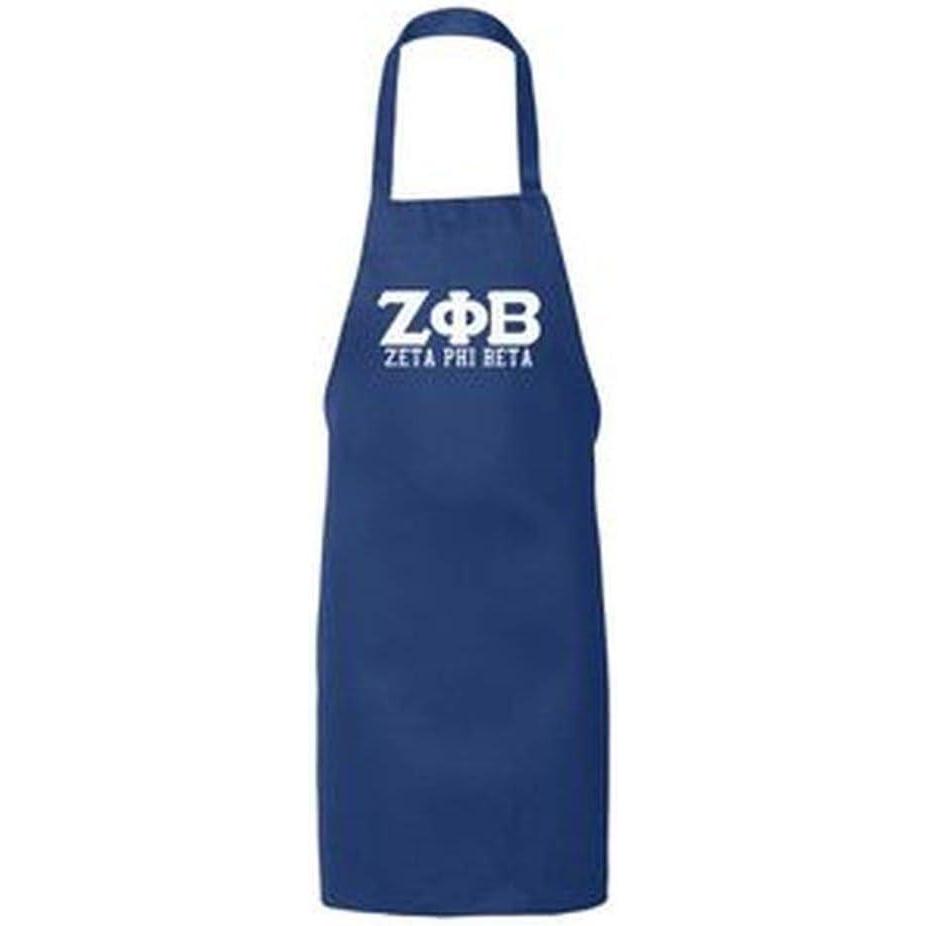 imageGreekgear Zeta Phi Beta Large Apron Royal Blue