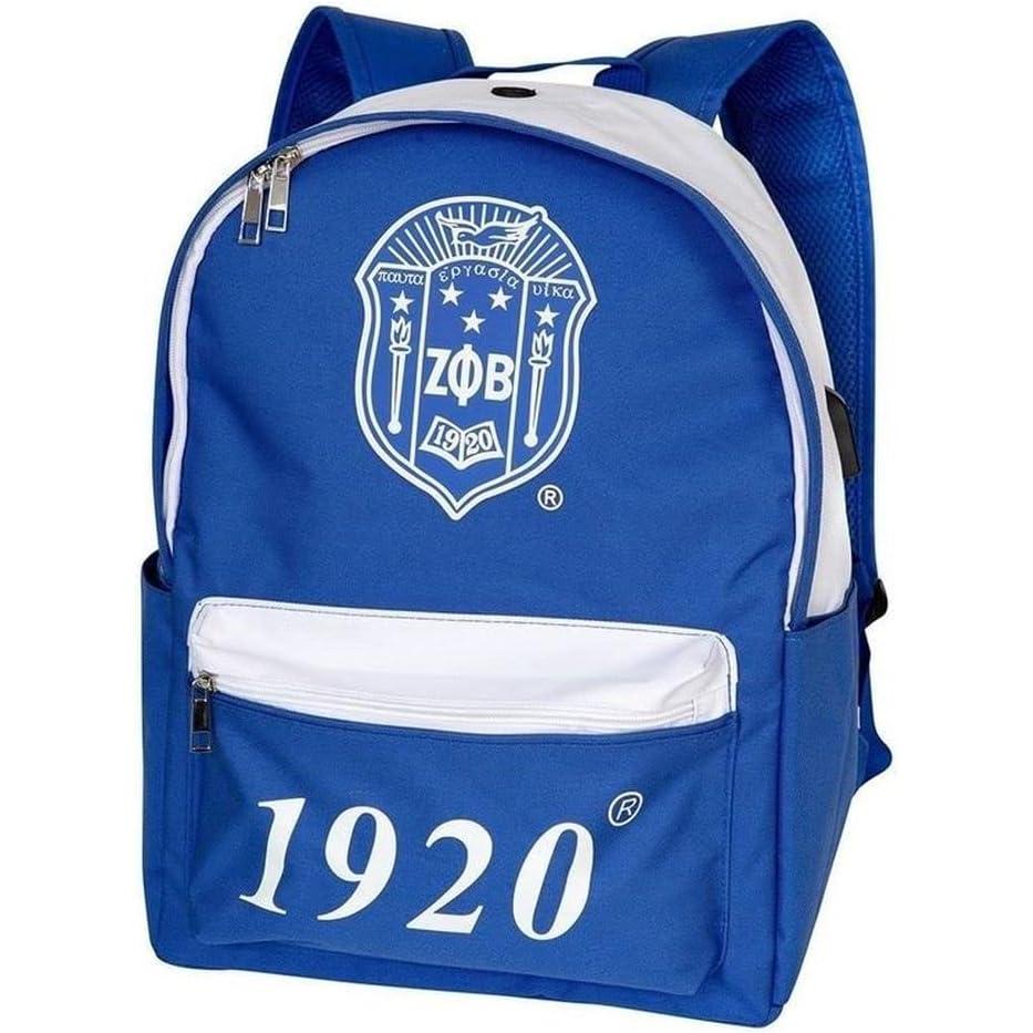 imageGreekgear Zeta Phi Beta Usb Port Backpack