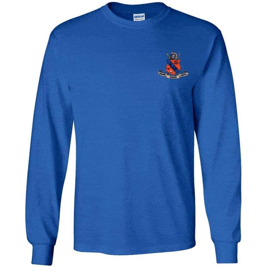 imageKappa Delta Rho Fraternity Crest Longsleeve TeeRoyal Blue