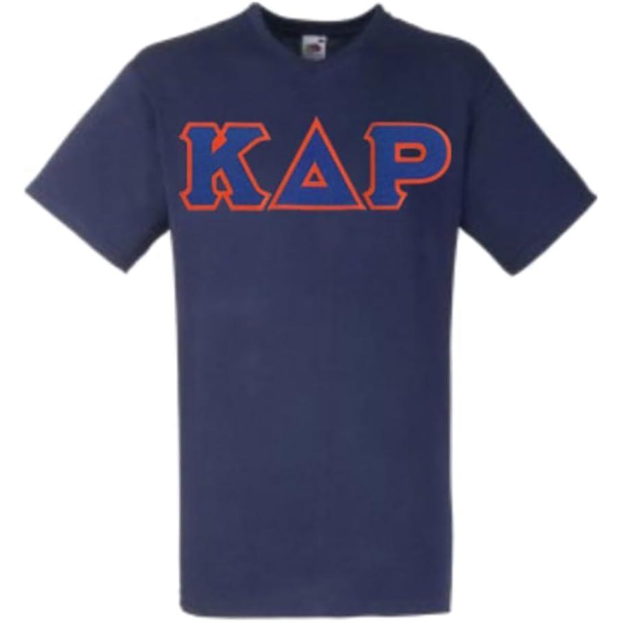 imageKappa Delta Rho Lettered VNeck TShirtNavy Blue
