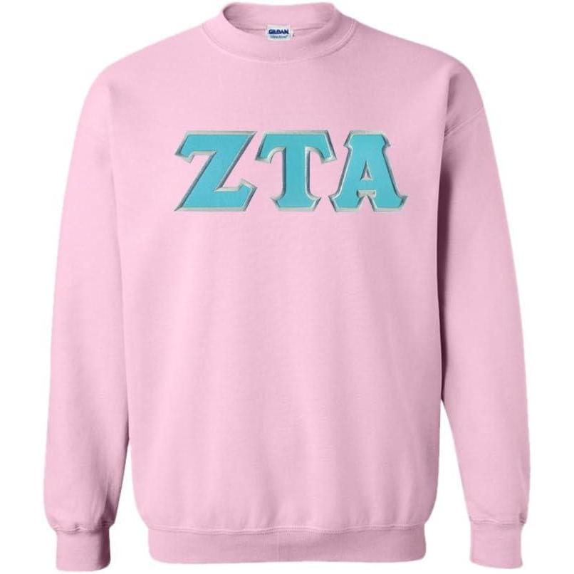 imageZeta Tau Alpha Lettered CrewneckLight Pink