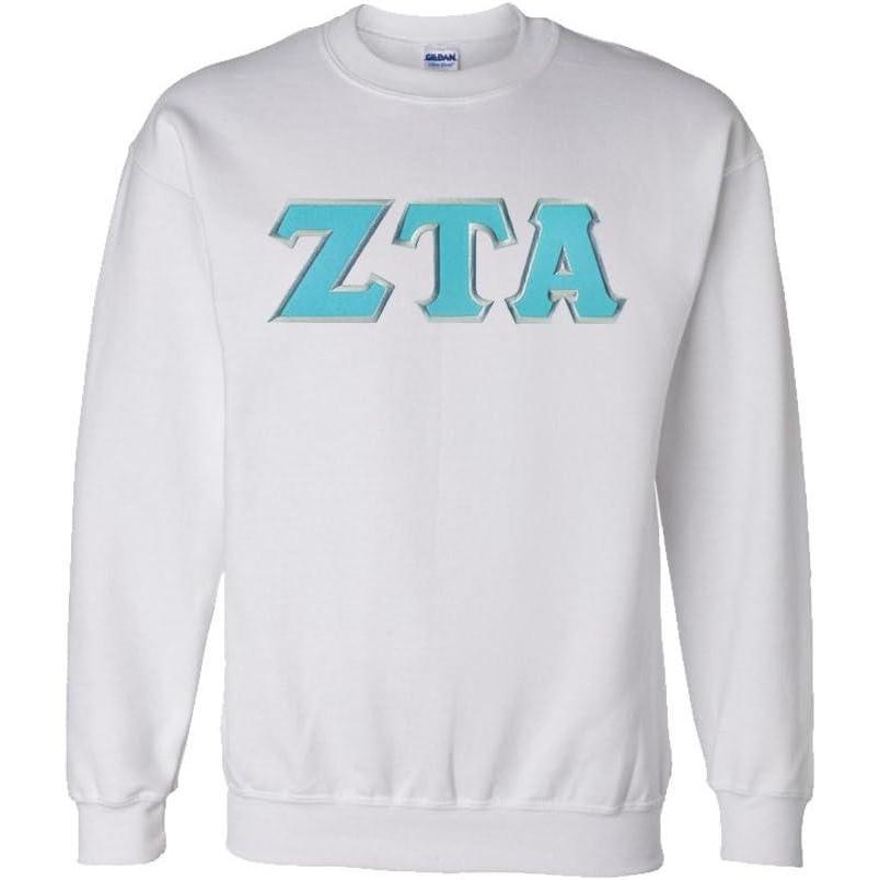 imageZeta Tau Alpha Lettered CrewneckWhite