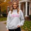 Greekgear Phi Mu Varsity Lightweight Mockneck Sweatshirt