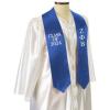 Greekgear Zeta Phi Beta Embroidered Graduation Sash Stole Royal Blue