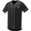 Acacia Fraternity Crest Slugger Baseball Jersey(Black/White)