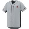 Fiji Fraternity Crest Slugger Baseball Jersey(Silver/Black)