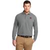 Fiji Fraternity Emblem Long Sleeve Polo(Cool Grey)