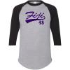 Fiji Tail Year Raglan(Grey W/Black)