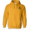 Greekgear Acacia Crest – Shield Emblem Hooded Sweatshirt(Athletic Gold)