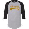 Greekgear Acacia Tail Year Raglan(Grey W/Black)