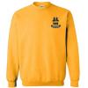 Greekgear Acacia World Famous Crest – Shield PATCH Crewneck Sweatshirt(Athletic Gold)
