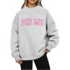 Greekgear Phi Mu Varsity Lightweight Mockneck Sweatshirt