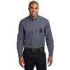 Kappa Delta Phi Crest – Shield Long Sleeve Oxford(Steel Grey/Light Stone)