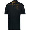 Kappa Delta Phi Greek Crest Emblem Defer Polo(Black/Gold)