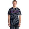 Kappa Delta Rho Essential Tie-Dye Lettered Tee(Black)