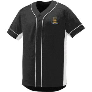 Acacia Fraternity Crest Slugger Baseball Jersey(Black/White)