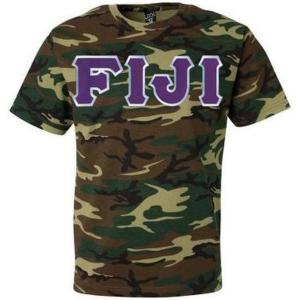 Fiji Lettered Camouflage T-Shirt(Camouflage)