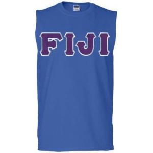 Fiji Lettered Sleeveless Tee(Royal Blue)