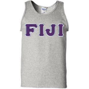 Fiji Lettered Tank Top(Sports Grey)