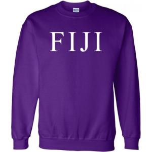 Fiji World Famous Greek Crewneck(Purple)
