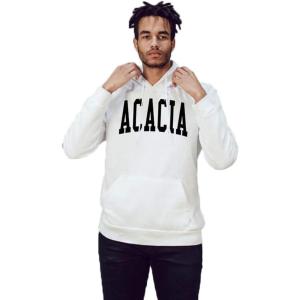 Greekgear Acacia Nickname Hooded Sweatshirt(White)