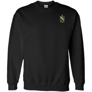 Greekgear Farmhouse Left Crest Crewneck Sweatshirt(Black)