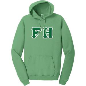 Greekgear Farmhouse Pigment-Dyed Lettered Hooded Sweatshirt(Safari)